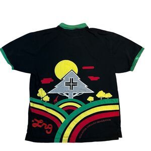 LRG Lifted Research 4XL Polo Shirt Vintage Y2K Bold Embroidered Back Portrait